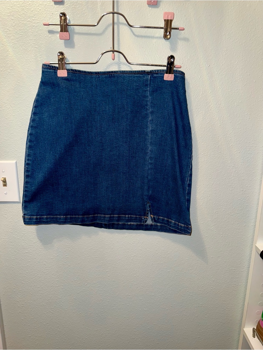 Classic Dark Blue Denim Mini Skirt